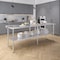 Amgood 36 in. x 96 in. Stainless Steel Table WT-3696-Z - alternate 2