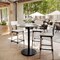 Flash Furniture 36" Round Tabletop, Seamless Surface Technology, White Faux Marble, 24" Black Round Bar Height Base ST-RD36-WHMAR-TR24B-GG - alternate 2