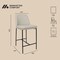 Manhattan Comfort Loft Metal Vegan Leather Counter Stool in Stone Gray - Set of 2 CS1534-1 - alternate 2