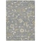Homeroots 9' X 12' Gray Blue And Green Floral Washable Indoor Outdoor Area Rug 597816 - alternate 2