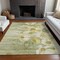 Homeroots 10' X 14' Sage Fern Green And Ivory Floral Washable Indoor Outdoor Area Rug 582775 - alternate 2