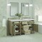 James Martin Vanities Lorelai 60in Double Vanity, Whitewashed Oak w/ 3 CM Ethereal Noctis Silestone Top 424-V60D-WWO-FENC - alternate 2