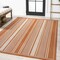 Jonathan Y Haynes Modern Double Stripe Orange/Cream 3 ft. x 5 ft. Indoor/Outdoor Area Rug SMB202C-3 - alternate 2