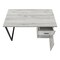 Homeroots 47" Gray and Black Wood and Metal Sled Computer Desk 489907 - alternate 2