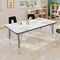 Flash Furniture Wren 48 in x 24 in Adjustable Height Activity Table, Thermal Laminate Top, Short Legs, White XU-A2448-REC-WHT-T-P-GG - alternate 2