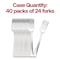 Smarty Had A Party Shiny Metallic Silver Mini Plastic Disposable Tasting Forks (960 Forks), 960PK 780-SV-CASE - alternate 2