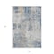 Homeroots 10' X 14' Denim Blue And Sky Blue Abstract Washable Indoor Outdoor Area Rug 587871 - alternate 2