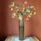 Uniquewise Hammered Metal Decorative Centerpiece Flower Table Vase Two Tone Black and Gold 20 Inch QI004130.L - alternate 2