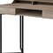 Homeroots 48" Taupe and Black Writing Desk With Two Drawers 333483 - alternate 2
