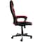 Elama High Back Adjustable Faux Leather Office Chair with Mesh and Fabric in Black and Red Trim ELM-F-004 - alternate 2
