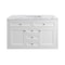 James Martin Vanities Chicago 48 in. Single Vanity, Glossy White, w/ 3 CM Carrara Marble Top 503-V48-GW-3CAR - alternate 1