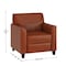 Flash Furniture Contemporary Chair, 30-1/2 in W 29" L 31-1/2" H, Flared, Leather Seat BT-827-1-CG-GG - alternate 2