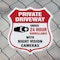 Signmission Private Driveway Shield Sign Under 24 Ho, 12 inch X 12 inch, Plastic Sign, 2PK SHI-P-2PACK-12-437 - alternate 2
