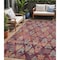 Homeroots 5' X 8' Rust Gold And Blush Aztec Washable Indoor Outdoor Area Rug 615789 - alternate 1