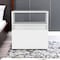 Homeroots 21" White Wood One Drawer Nightstand 543682 - alternate 2