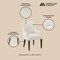 Manhattan Comfort 6-Piece Beever Dining Chair and Arm Chair in Cream 6-DC103-CR - alternate 2