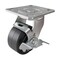Hyw Products Heavy Duty Caster 4in Rubber on Cast Iron Wheel, Swivel with Brake 40-40S-A1-RC-TB - alternate 1