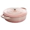 Crock-Pot Crock Pot Artisan 5 Quart Round Enameled Cast Iron Braiser Pan with Self Basting Lid in Blush Pink 125300.02R - alternate 1