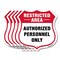 Signmission Restricted Area Shield Sign Authorized P, 12 inch X 12 inch, Aluminum Metal Sign, 5PK SHI-A-5Pack-12-456 - alternate 1