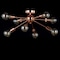 Jonathan Y Copper 30.5" 8-Light Sputnik Metal LED Flush-Mount, Copper JYL7459A - alternate 4