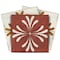 Homeroots 7" x 7" Brown And Gold Vinyl Arabesque Peel And Stick Removable Tiles 569315 - alternate 1