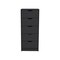Homeroots 18" Black Five Drawer Standard Chest 524962 - alternate 1