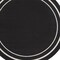 Homeroots 8' Black And Ivory Round Indoor Outdoor Area Rug 545492 - alternate 2