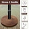 Pure Garden Heavy Duty Resin and Cement 34 lb Outdoor Umbrella Base, Bronze 50-LG1210 - alternate 2