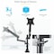 Startech.Com Vesa 75X75/100X100Mm Pole Mount Heavy Duty Single Monitor Arm ARMPIVOT2USB3 - alternate 3