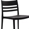 Flash Furniture Bridgeport Indoor-Outdoor Stacking Patio Chair w/Slatted Backrest, All-Weather Resin Chair, Black DHF-317-APP-BLK-GG - alternate 2
