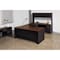 Hirsh Desk Pedestal, 36 in D X 29 1/2 in H, 72 in W X Steel, Black/Walnut 20541 - alternate 2