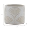 Homeroots Set of Two White And Beige Porcelain 1 Ounce Geometric Round Pot Planters 634282 - alternate 1