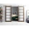 Sartodoors Sturdy Double Barn Door Oak Solid Core Modern Interior QUADRO4002DB-S-AKA-36 - alternate 1