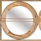Homeroots 14" Brown and Gold Aluminum and Wood Geometric Framed Accent Mirror 485064 - alternate 3