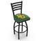 Holland Bar Stool Co 30" Blk Wrinkle Baylor Swivel Bar Stool, Ladder Back L01430Baylor - alternate 1