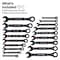 Klein Tools Ratcheting Combination Wrench Set, SAE / Metric, 18-Piece 69418CG - alternate 2