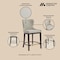 Manhattan Comfort Blair Counter Stool in Stone CS020-ST - alternate 2