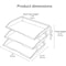 Acrimet Facility 3 Tier Letter Tray Side Load Letter Size A4 Desktop File Organizer Plastic Smoke 255.1 - alternate 2