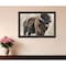 Homeroots The Boss Bison Only Black Framed Print Wall Art 529699 - alternate 2