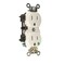 Leviton 15 Amp 125-Volt 2-Pole Hospital Grade Duplex Outlet Straight Blade, White 8200-HW - alternate 2