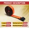 Mytee Products 2inx30ft High Abrasion Orange Heavy Duty Tie Down w/ Flat Hook WLL 6670 lbs WS230A - alternate 2