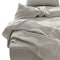 Homeroots Four Piece Light Gray Linen Sheet Set 520712 - alternate 2