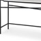 Homeroots 50" White and Black Genuine Marble and Metal Console Table 605650 - alternate 1