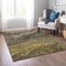 Homeroots 9' X 12' Brown Taupe And Chocolate Abstract Washable Indoor Outdoor Area Rug 577827 - alternate 2