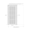 Sartodoors Sliding French Pocket Door 42 x 96 inches with, Planum 0040 White Silk with Black Glass, Kit Trims PLANUM0040PD-WS-4296 - alternate 2