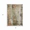 Homeroots 3' X 5' Olive Green And Ivory Abstract Washable Indoor Outdoor Area Rug 616178 - alternate 2