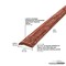 M-D Building Products Hardwood, Light Stain, 72 in L, 2 in W 85449 - alternate 2