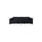 Homeroots 110" Black Top Grain Leather Reclining Metal USB Sofa 720301 - alternate 2