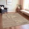 Homeroots 9' X 12' Brown And Beige Abstract Washable Indoor Outdoor Area Rug 609212 - alternate 2