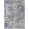 Homeroots 9' X 12' Purple And Green Abstract Washable Indoor Outdoor Area Rug 564285 - alternate 2